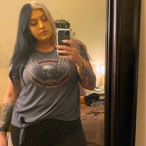 Harley Davidson Shirt with side tie